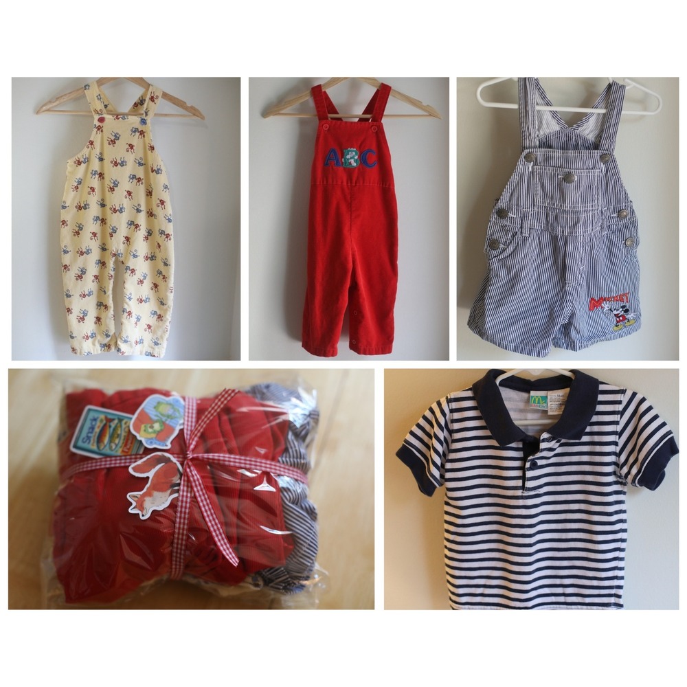 Vintage Toddler Boys 18-24 Months Clothing Bundle Health-tex Mickey Mouse 4pc